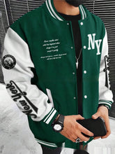 Men's Cardigan Baseball Uniform Jacket Coat